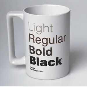 The Helvetica Mug - from Veer